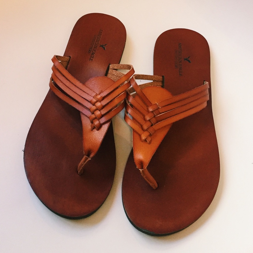 American Eagle Outfitters brown sandals